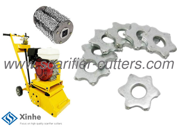 Bartell BEF200 Multiplane Scarifier Replacement Cutters 6 Points TCT Milling Carbide Scarifier Cutters